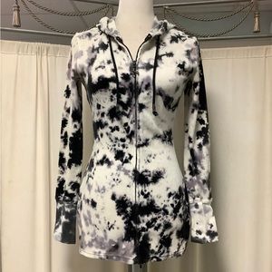 Royal Plush velour fitted zip up hoodie